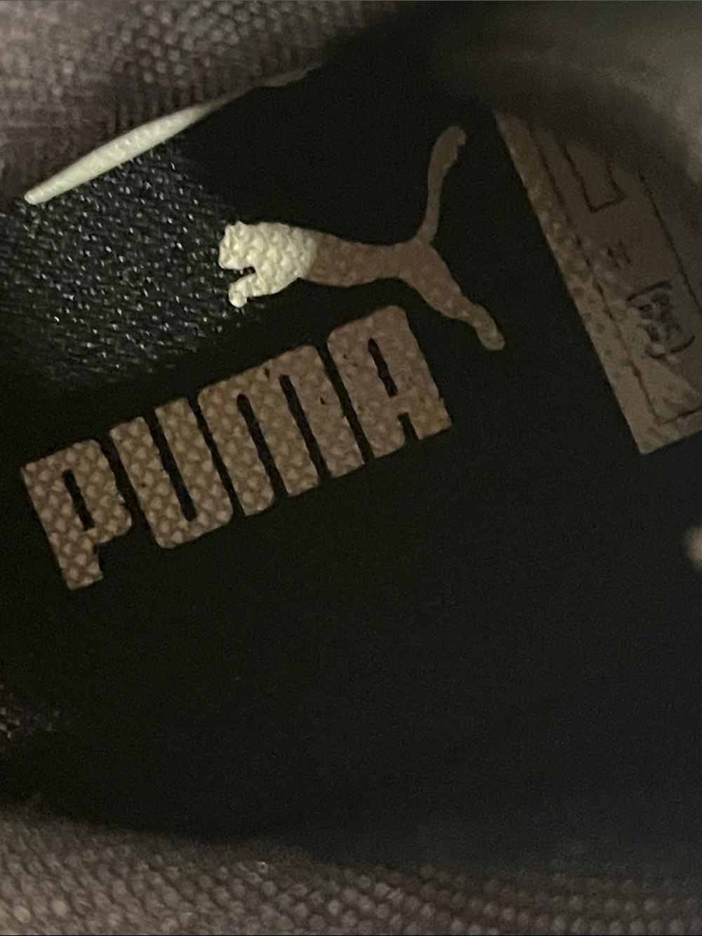 Puma White and Black women  Athletic Sneakers with Silver Heel Accent - Picture 7 of 8